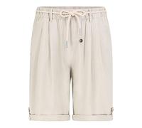 Eight 2 Nine Damen Bermuda Shorts aus Leinen Viskose Mix Leichte Sommerhose mit Kordelgürtel und Paperbag Bund