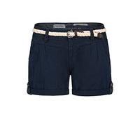 Eight 2 Nine Damen Chino Shorts Hose mit Flecht-Gürtel