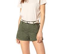 Eight 2 Nine Damen Chino Shorts Hose mit Flecht-Gürtel