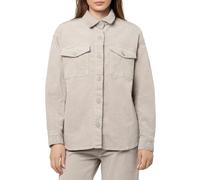 Eight 2 Nine Damen Cord Hemdjacke - Lässige Cordjacke mit Knopfleiste Light-beige S