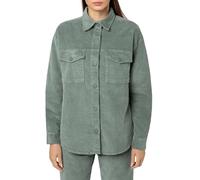 Eight 2 Nine Damen Cord Hemdjacke - Lässige Cordjacke mit Knopfleiste middle-green S