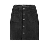 Eight 2 Nine Damen Cord Mini-Rock Cordrock mit sichtbarer Knopfleiste LETN-085 Tahiti Pearl Grey L