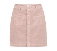 Eight 2 Nine Damen Cord Mini-Rock LETN-085 Cordrock mit sichtbarer Knopfleiste Light Rose XS