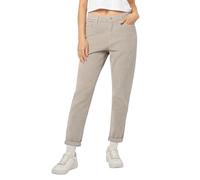 Eight 2 Nine Damen Cordhose, Hohe Taille, Mom-Fit, Lässiger Stil Light-beige XS