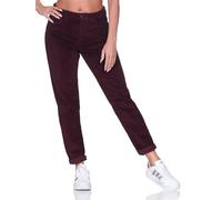 Eight 2 Nine Damen Cordhose Mom Fit High Waist LETN-102 Lambrusco Red S