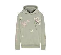 Eight 2 Nine Damen Hoodie mit Bestickung und Kapuze Green XS