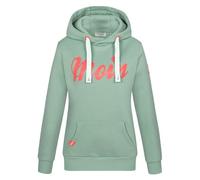 Eight 2 Nine Damen Hoodie Moin LETN-072 Kapuzen-Sweatshirt Statement Maritim Light Green XL