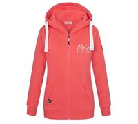 Eight 2 Nine Damen Kapuzen-Sweatjacke Moin LETN-088 Zip-Hoodie Statement Maritim Middle Orange L