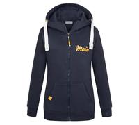 Eight 2 Nine Damen Kapuzen-Sweatjacke Moin LETN-088 Zip-Hoodie Statement Maritim Navy S