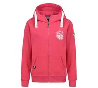 Eight 2 Nine Damen Kapuzen-Sweatjacke Moin Statement Maritim Ich brauch mehr Meer Zeit LETN-105 Orchid Pink L