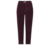 Eight 2 Nine Damen Kordhose MOM Fit mit Aufschlag dark-red M