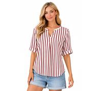 Eight 2 Nine Damen Leinen Bluse atmungsaktiv Kurzarmbluse Sommer Urlaub
