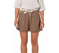Eight 2 Nine Damen Shorts Leinen Viskose Mischung mit Stoffband Sommerhose Leicht Brown M