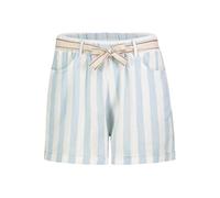 Eight 2 Nine Damen Stoff-Shorts | Leinen | Unkomplizierter Pull-On-Verschluss | Elegantes gestreiftes Muster | Zeitloses Design mit normaler Leibhöhe