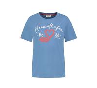 Eight 2 Nine Damen T-Shirt kurz arm Motive Sommer 100% Baumwolle Shirt, Farbe:Blau, Größe:S 36