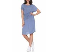 Eight 2 Nine Damen Viskose Midi Kleid LETN-097 Kurzarm Sommerkleid Knielang