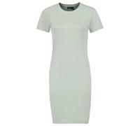 Eight 2 Nine Elegantes Rippkleid mit kurzen Ärmeln und Rundhals für Business und Alltag, Farben:Hellgrün, Größe:M