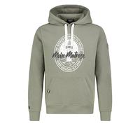 Eight 2 Nine Herren Hoodie mit Meer Print, Kapuze, Kängurutaschen middle-green L