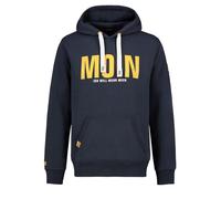 Eight 2 Nine Herren Hoodie Moin LETN-077 Kapuzen-Sweatshirt Statement Maritim Navy L
