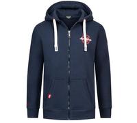 Eight 2 Nine Herren Kapuzen-Sweatjacke AHOI Matrose LETN-092 Statement Maritim Navy XL