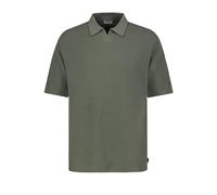 Eight 2 Nine Herren Strick-Polo-Shirt ohne Knopfleiste aus Baumwolle Green XXL