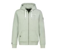 Eight 2 Nine Herren Sweatjacke mit maritimen Backprint, Oversized mit Kapuze Light-Green XL