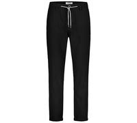 Eight 2 Nine Modische Chinohose mit Kordelzug und Reißverschluss, Farben:Schwarz, Größe Hosen:34W