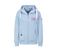 Eight 2 Nine Sublevel Damen Sweatjacke mit Moin Bestickung Light-Blue M