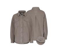 Eight 2 Nine Damen Cord Hemdjacke - Lässige Cordjacke mit Knopfleiste dark-beige S