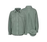 Eight 2 Nine Damen Cord Hemdjacke - Lässige Cordjacke mit Knopfleiste Middle-Green L