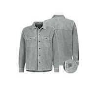 Eight2Nine Cordhemd in Grün - Größe L | Herren Plussize