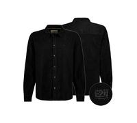 Eight2Nine Cordhemd in Schwarz - Größe S | Herren Plussize