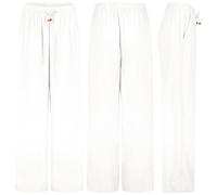Eight2nine Damen Leinen Hose Leinenhose Regular Freizeithose Sommer