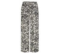 Eight 2 Nine Damen Stoffhose weites Bein Viskosemischung Gummibund Kordel mit Perle Alloverprint