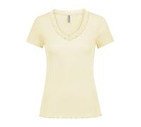 Eight2Nine T-SHIRT WITH LACE T-Shirt gelb in M