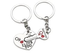 EIHI Schlüsselanhänger Partner Geschenk Valentinstag für Ihn und Sie Jahrestag Paar Geschenke Für Beidemit 1 Samttasche