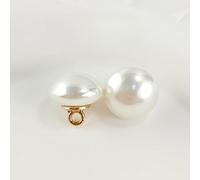 EILJSF 10 Stück 10 mm rosarote kleine runde Kugel-Perlenknöpfe, halbkreisförmige birnenförmige dekorative Knöpfe für die Herstellung von Stoffen, Kunstharz-Ösenknöpfe