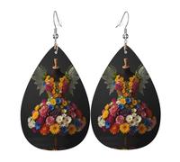 Ein Feenkleid-Muster in Tropfenform, modische Ohrringe geeignet für Arbeit, Dating, Urlaub