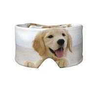 Ein Golden Retriever, Vollständige Augenabdeckungen, lichtblockierende Augenmaske, Schlafaugen- und Ohrenschützer