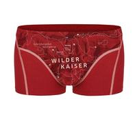 EIN SCHÖNER FLECK ERDE Herren Boxershorts - Shorts, Print, Bio-Baumwolle Wilder Kaiser (Kaminrot) M