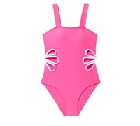 EIN Stück Badeanzug Mädchen Sommer Mode Einfarbig Einteiler Bikini Badeanzüge Mädchen Lässig Strand Sport Bademoden Ärmellos Schwimmanzug für Kinder 7-12 Jahren (Z3A-RD2, 7-8 Years)
