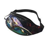 Eine bunte Bauchtasche mit tropischen Meeresschildkröten, für Herren und Damen, leicht, verstellbar, modische Hüfttasche für Reisen, Wandern, Laufen