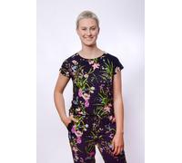 einfach Schön Shirt Cloe Rundhals tropical Schwarz 34