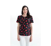 einfach Schön Shirt Francesca Tropfenausschnitt Schwarz 42