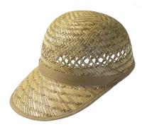 Einfache Schildmütze aus Stroh 59