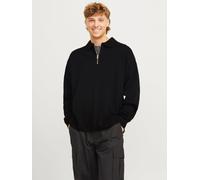 Einfarbig Gestricktes Polo S Schwarz