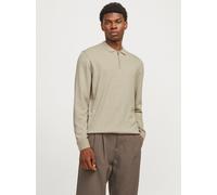 Einfarbig Gestricktes Polo XS Beige