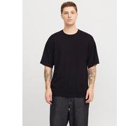 Einfarbig Gestricktes T-shirt S Schwarz