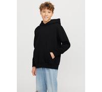 Einfarbig Kapuzenpullover Boys 128 Schwarz