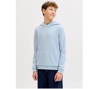 Einfarbig Kapuzenpullover Boys 140 Blau